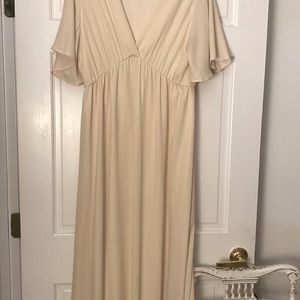 Pink blush maternity dress